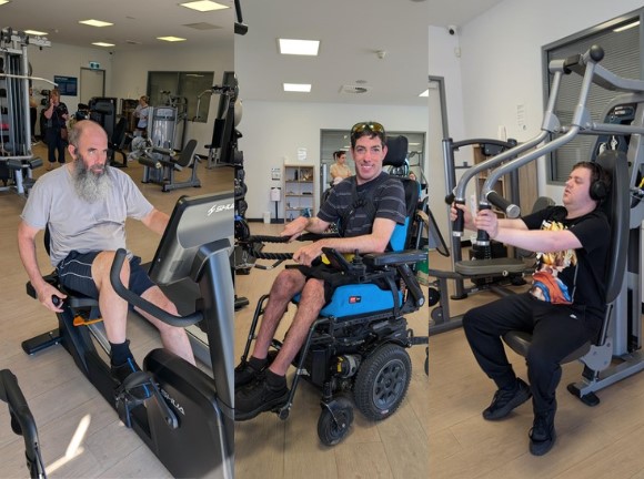 Kelvin, Mitch and Jakob in the gym at SWIRL
